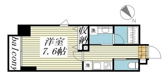 レーヴ飛鳥山フェルクルールの物件間取画像