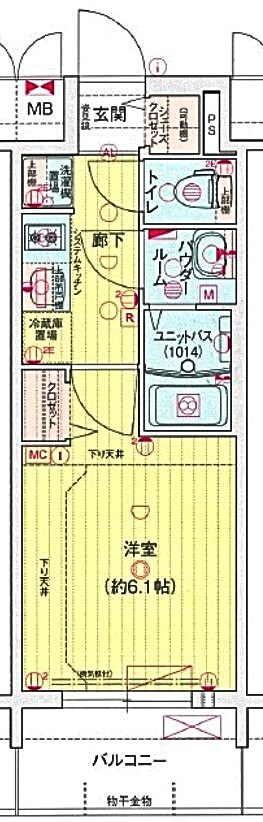 鶴舞駅 徒歩5分 5階の物件間取画像