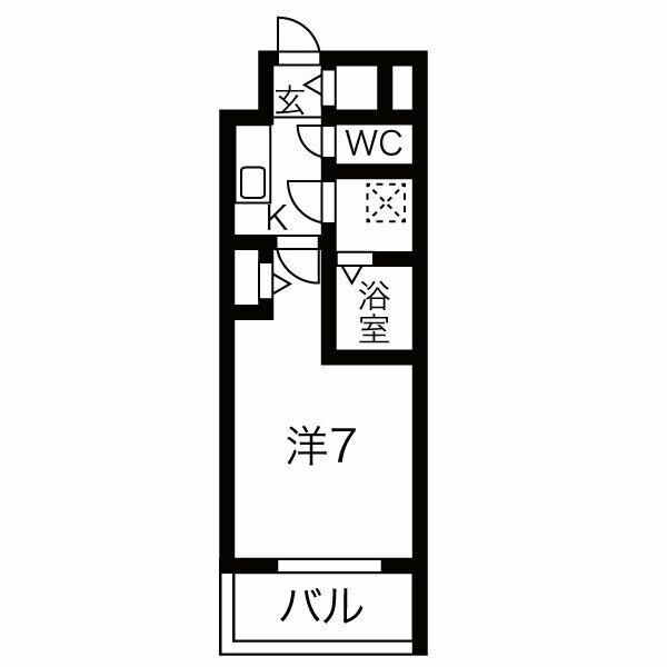 矢場町駅 徒歩4分 4階の物件間取画像