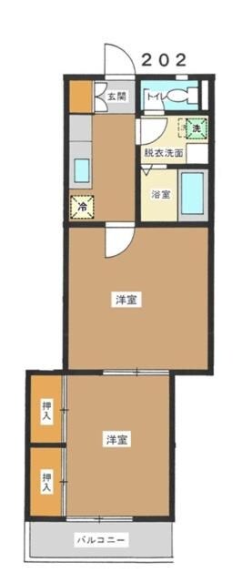 氷川台ロイヤルハイツの物件間取画像