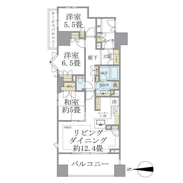 Ｂｒｉｌｌｉａ大山町の物件間取画像