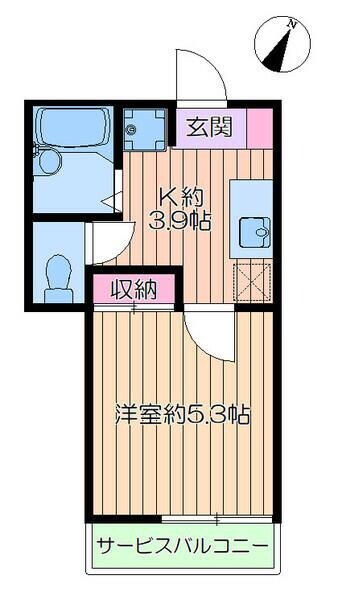 アパートメンズ３５の物件間取画像