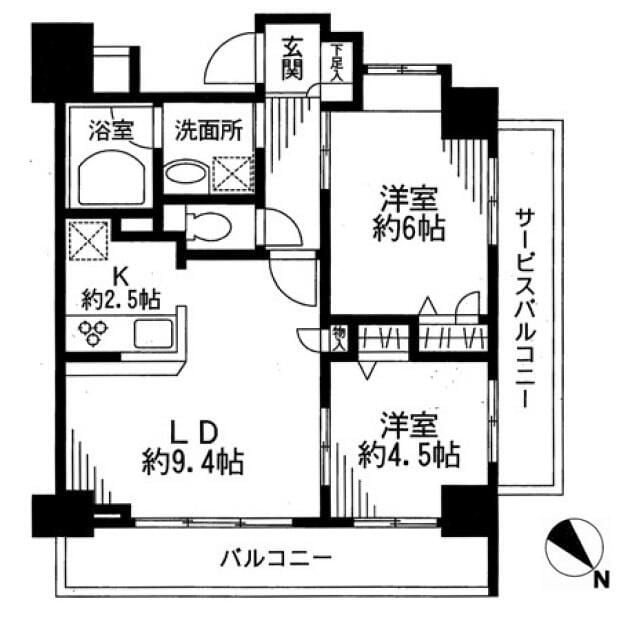 ドゥーエ東十条の物件間取画像