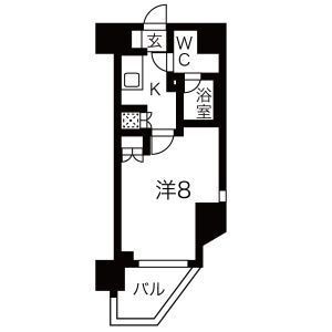 ライジングプレイス南千住の物件間取画像