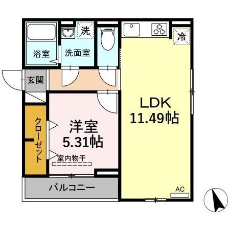 エクセリア南千住の物件間取画像