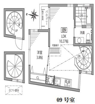 ココノマテラス千駄木の物件間取画像