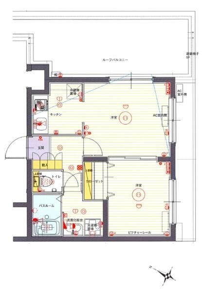 クレイシア大山の物件間取画像