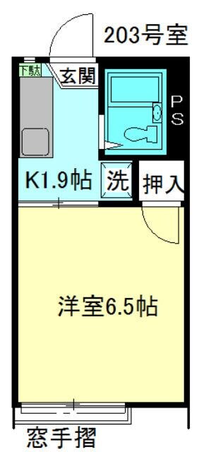 コーポ卯月苑の物件間取画像