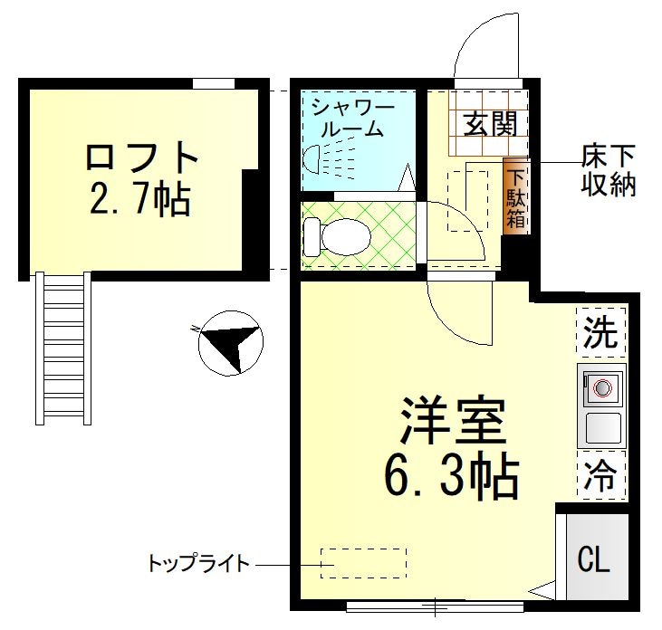 クアルト板橋の物件間取画像