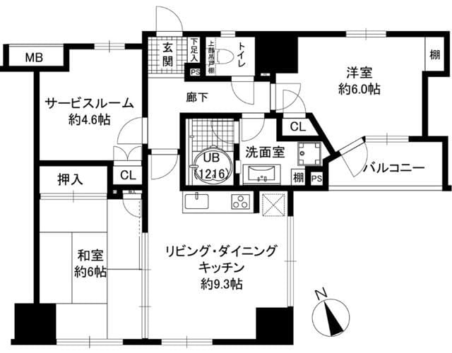 デュオ駒込の物件間取画像