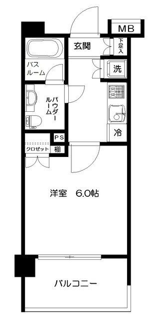 日神デュオステージ新宿中落合の物件間取画像