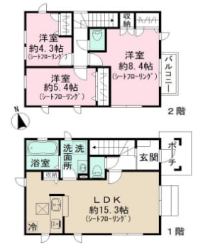 Ｃａｌｍｅときわ台の物件間取画像