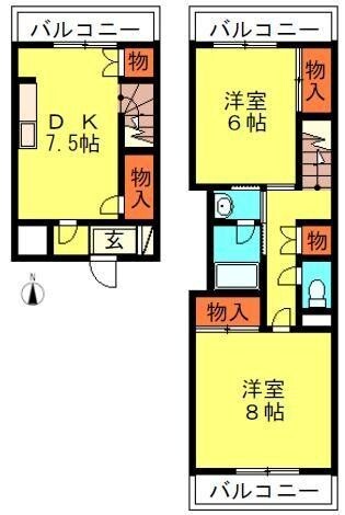 シャトーブランカの物件間取画像