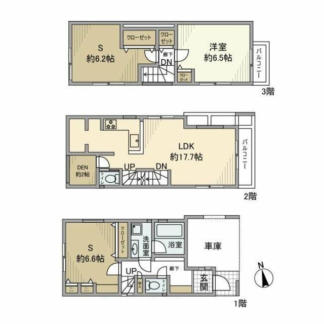 本駒込戸建の物件間取画像