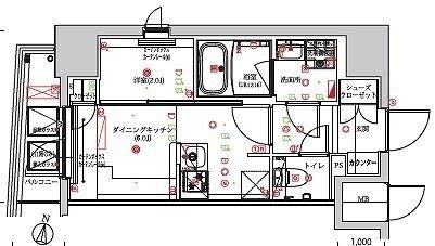 フェルクルールプレスト池袋ウエストの物件間取画像