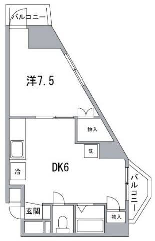 クレストパレス荒川の物件間取画像