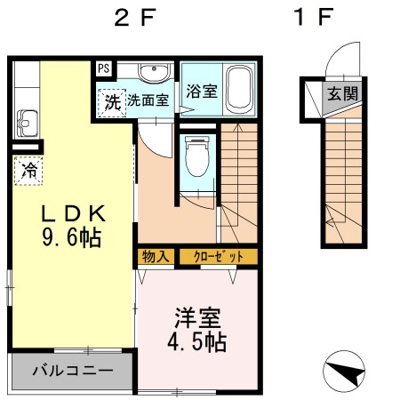 プレジオ志村の物件間取画像