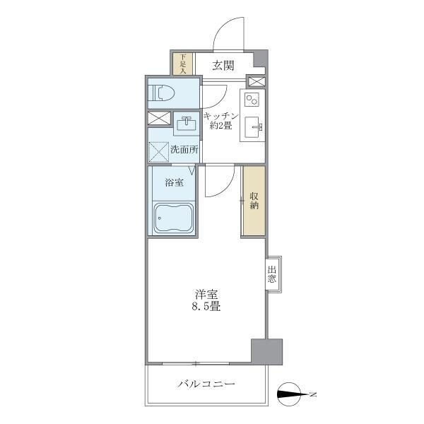 ドミール平和台の物件間取画像