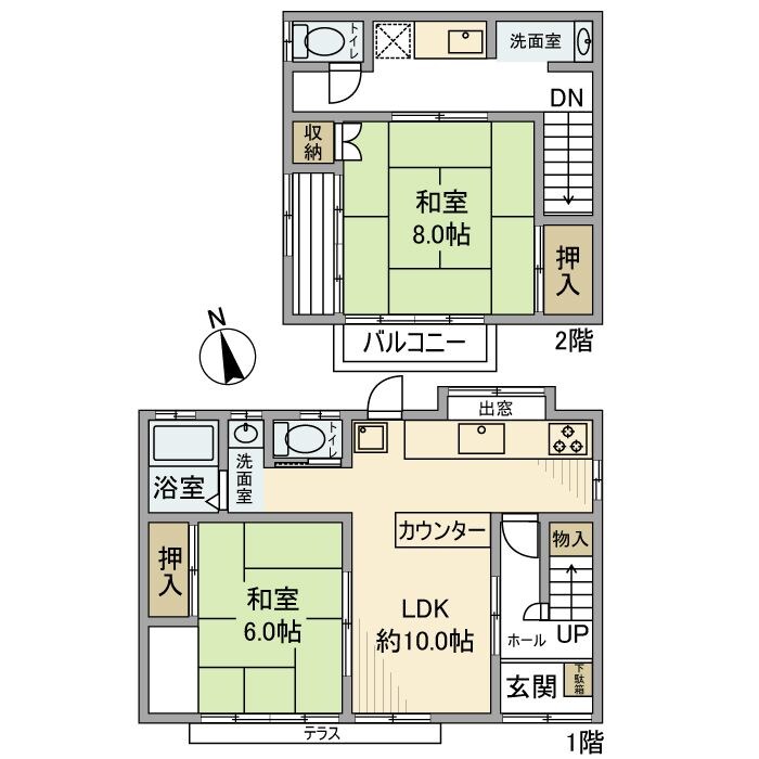 赤羽台戸建の物件間取画像