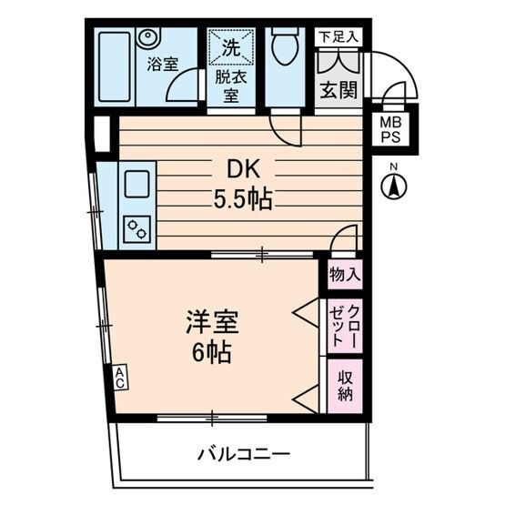 ダイホープラザ桜台の物件間取画像