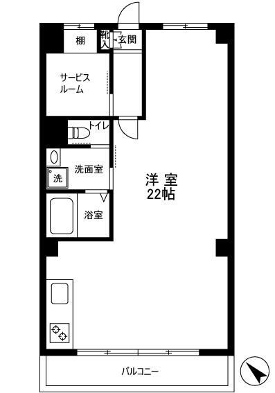 東建池袋要町マンションの物件間取画像