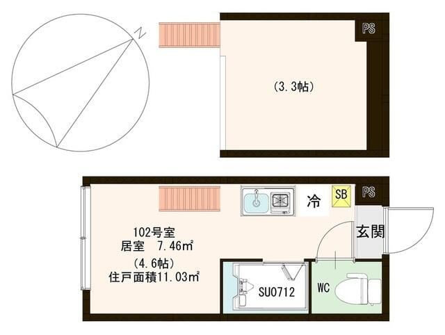 ノースアウルの物件間取画像