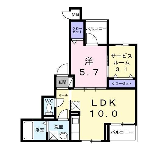 ロンセブンの物件間取画像