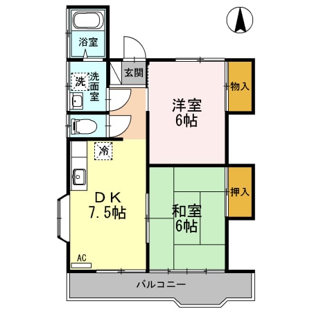 グリーンハイム　Ⅰの物件間取画像