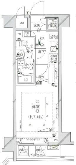 ステージグランデ上落合の物件間取画像