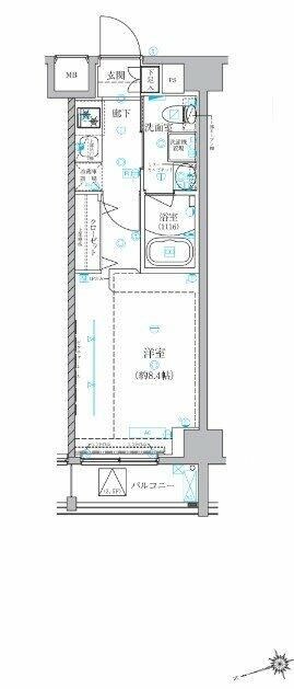 ベルシード氷川台の物件間取画像