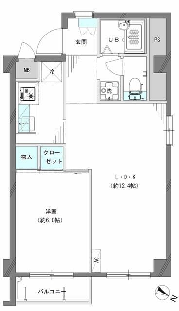 エストレーヴ板橋大山パークフロントの物件間取画像