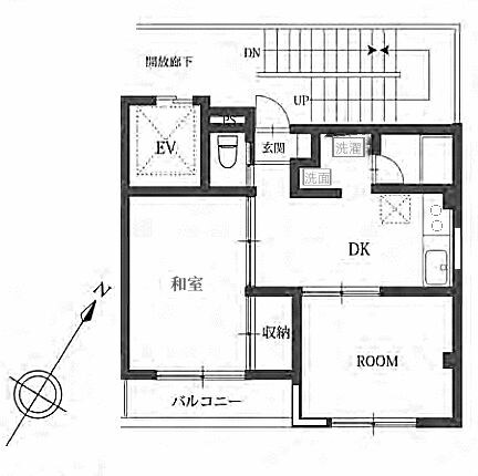 パーム駒込の物件間取画像