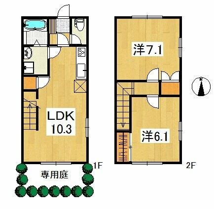 ジュノー壱番館の物件間取画像