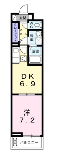 ＡｙａｓｅＰａｒｋＦｒｏｎｔ【0】の物件間取画像