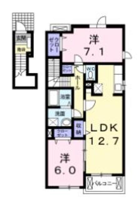 スクエアシティズの物件間取画像