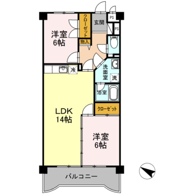 マンションビスタリカの物件間取画像