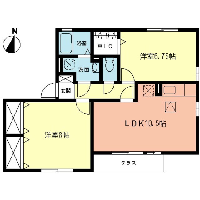 ペイサージュの物件間取画像