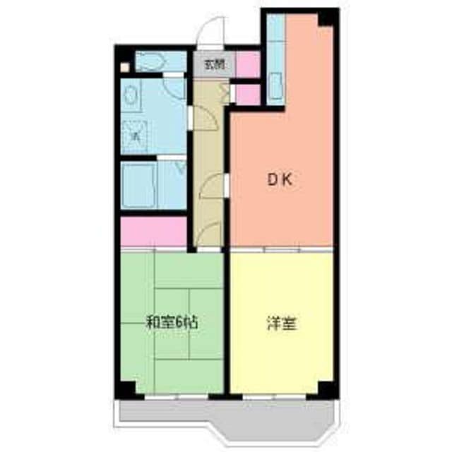 内藤マンションB棟の物件間取画像