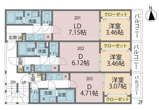 カインドネス本厚木Ｓｏｕｔｈの物件間取画像