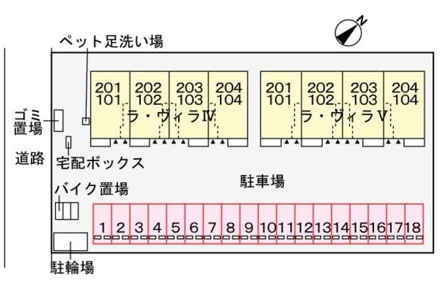 ラ　ヴィラⅣの物件外観写真