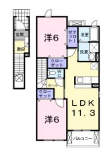 ヴィラ　ウィングスⅡの物件間取画像