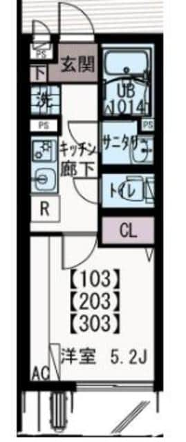 IXO国分北の物件間取画像