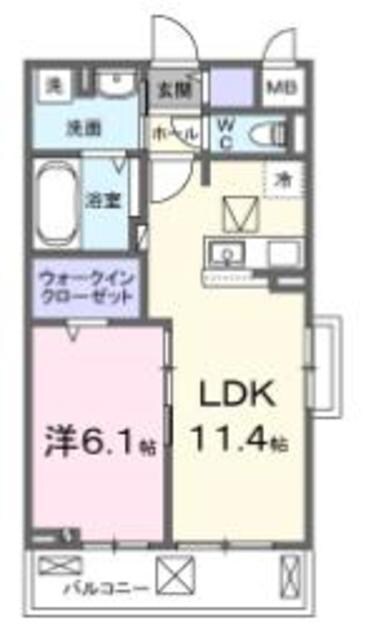 ラ　プルーヴの物件間取画像