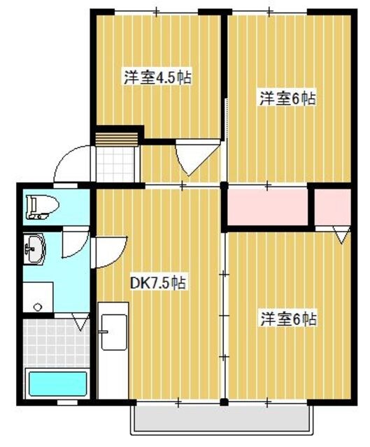 アールヒルズＡの物件間取画像