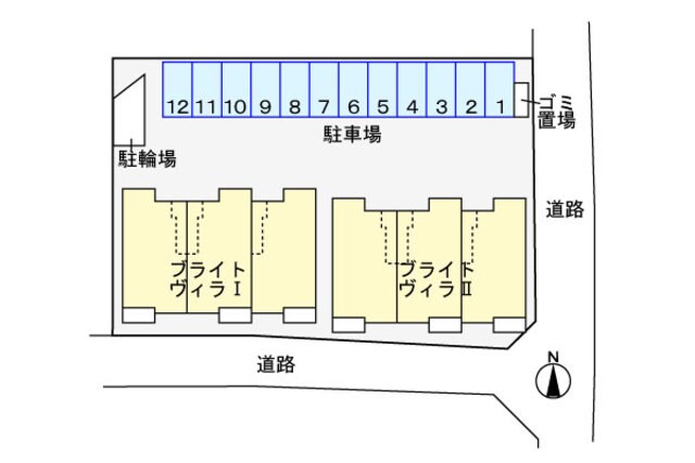 ブライト・ヴィラⅠの物件外観写真