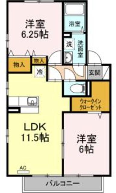 グランフォート壱番館の物件間取画像