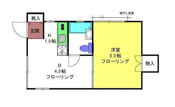 Ｋコーポの物件間取画像