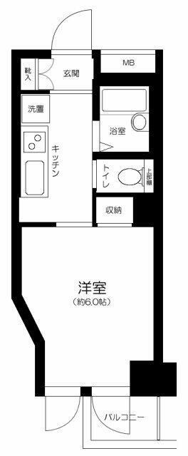 幡ヶ谷駅 徒歩7分 1階の物件間取画像