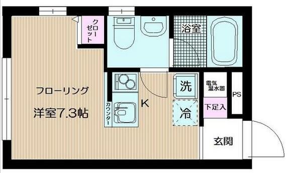 赤羽駅 徒歩5分 5階の物件間取画像