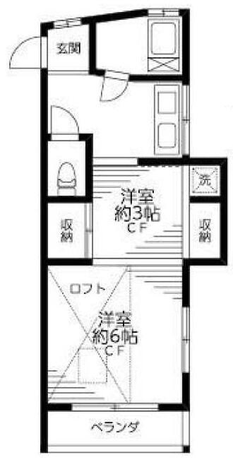 石田荘の物件間取画像
